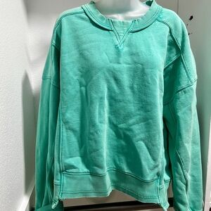 Free People Movement Sweatshirt sea foam green XL NWOT